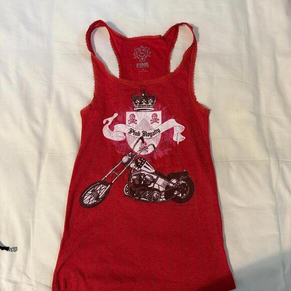 Victoria's Secret Pink Royalty with Motorcycle Skulls - Picture 2 of 5